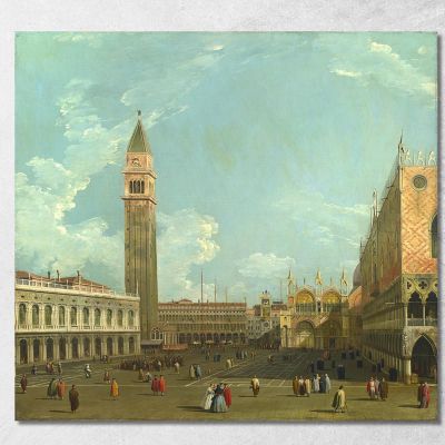 Studio Of The Piazzetta From The Molo Canaletto cnl43 canvas print 