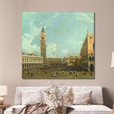 Studio Of The Piazzetta From The Molo Canaletto cnl43 canvas print 