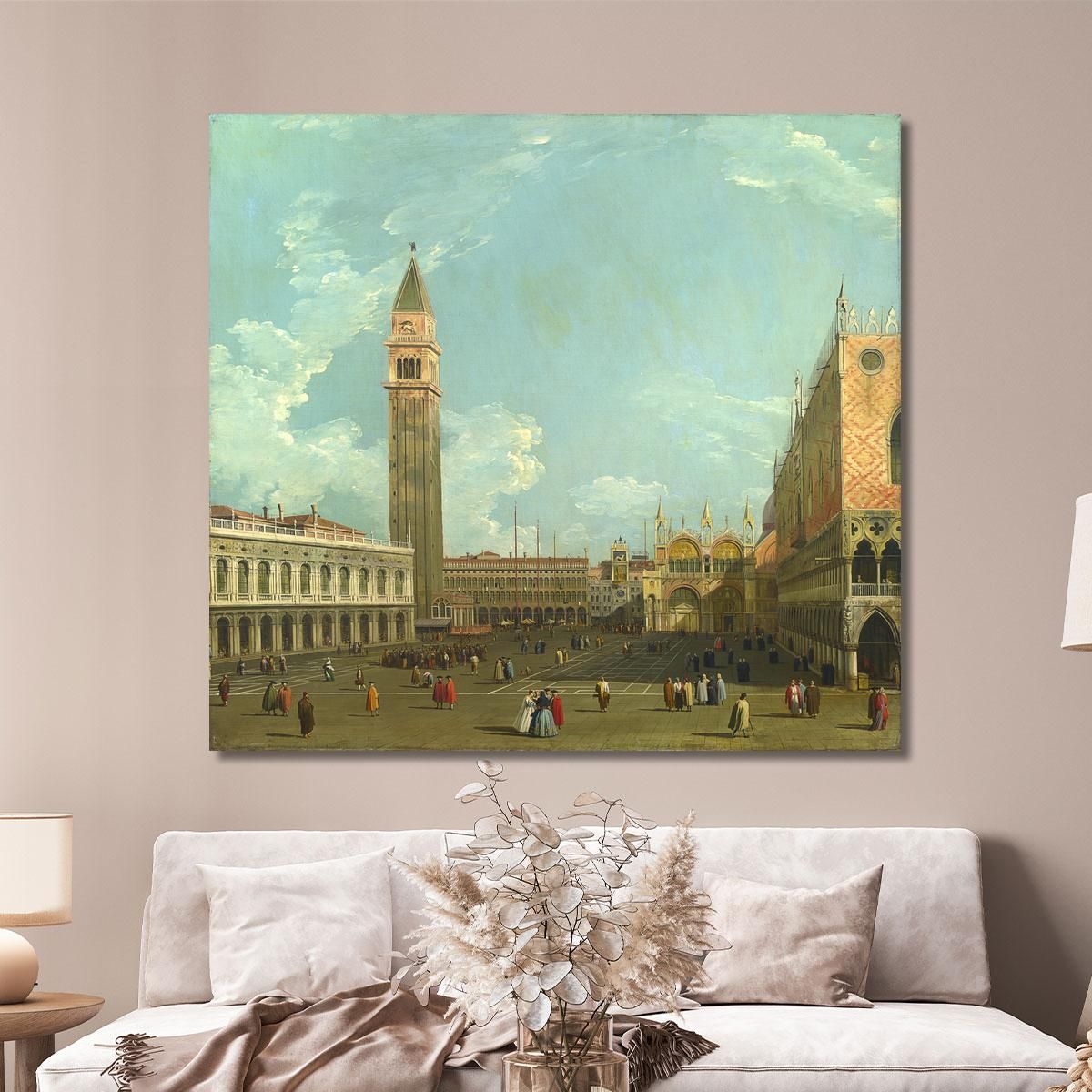 Studio Of The Piazzetta From The Molo Canaletto cnl43 canvas print 