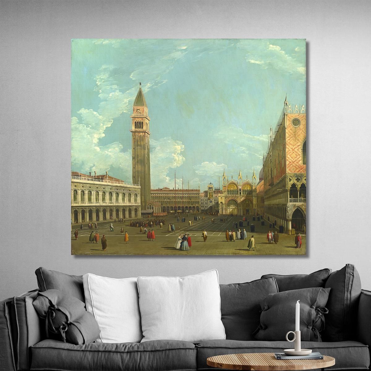 Studio Of The Piazzetta From The Molo Canaletto cnl43 canvas print 