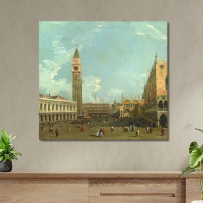 Studio Of The Piazzetta From The Molo Canaletto cnl43 canvas print 