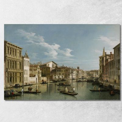 The Grand Canal In Venice From Palazzo Flangini To Campo San Marcuola Canaletto cnl46 canvas print 