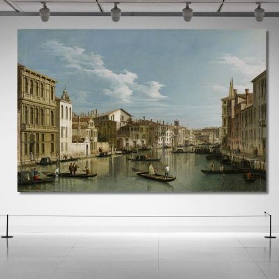 The Grand Canal In Venice From Palazzo Flangini To Campo San Marcuola Canaletto cnl46 canvas print 