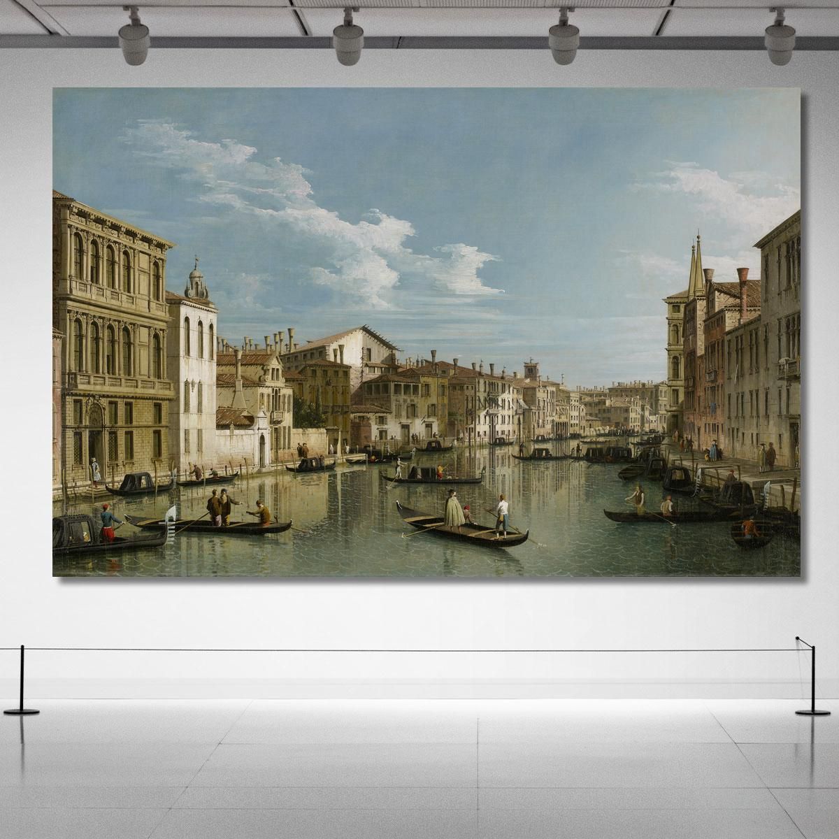 The Grand Canal In Venice From Palazzo Flangini To Campo San Marcuola Canaletto cnl46 canvas print 