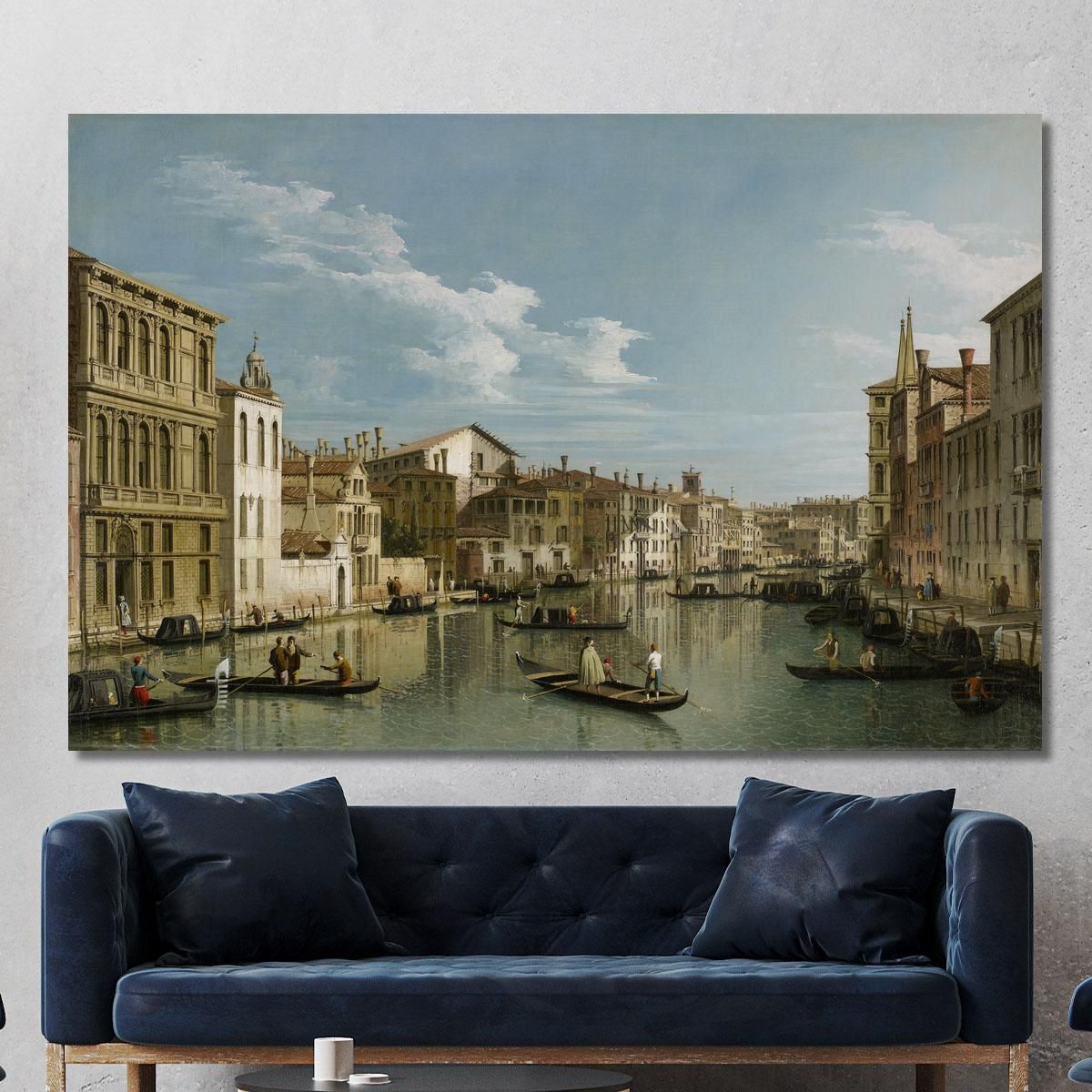 The Grand Canal In Venice From Palazzo Flangini To Campo San Marcuola Canaletto cnl46 canvas print 