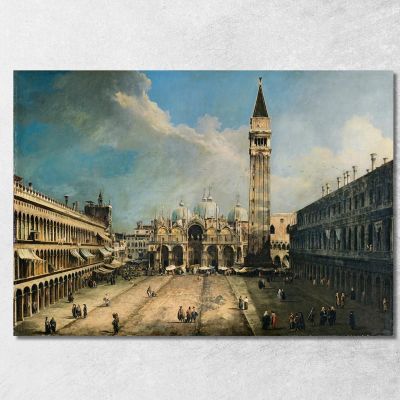The Piazza San Marco In Venice Canaletto cnl51 canvas print 