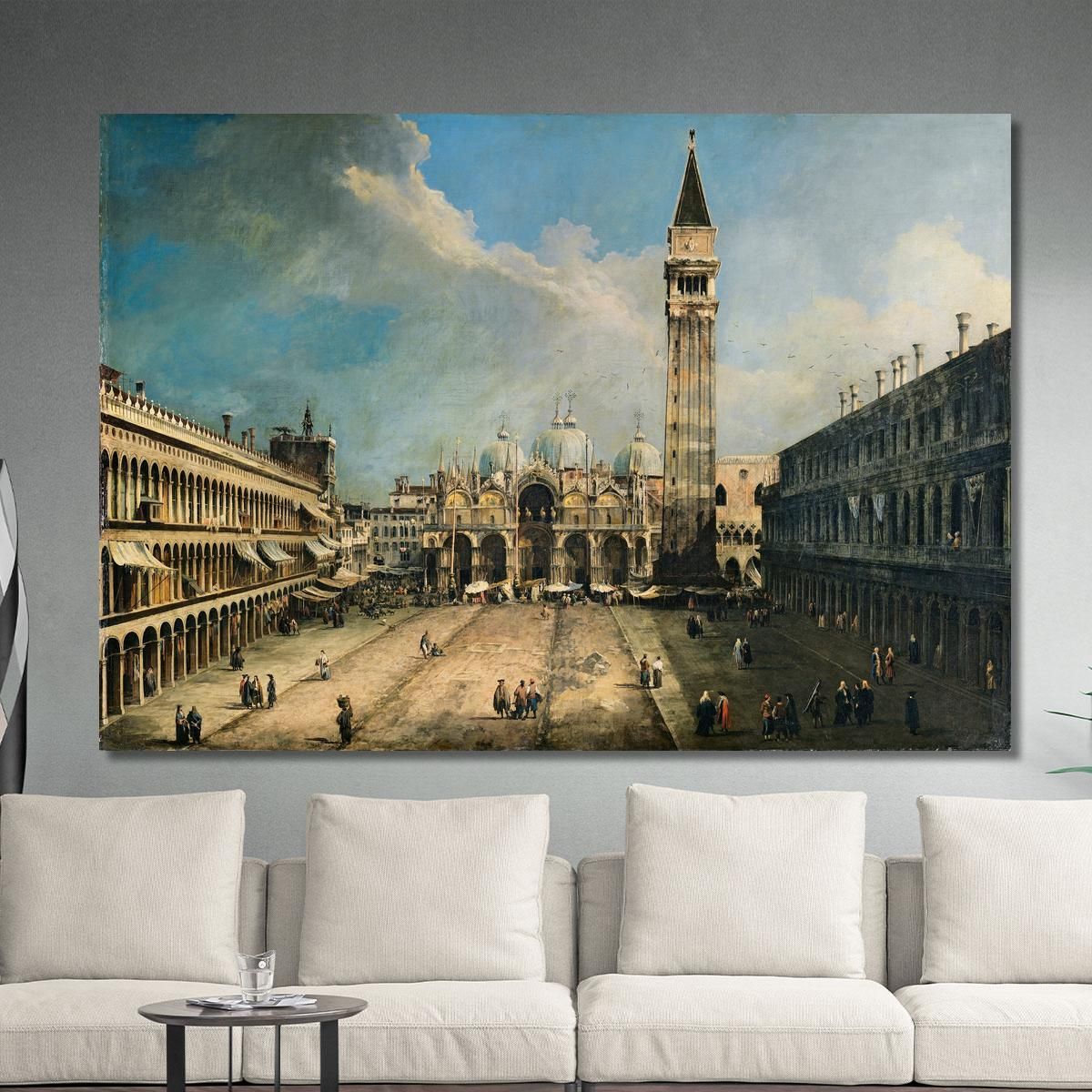 The Piazza San Marco In Venice Canaletto cnl51 canvas print 