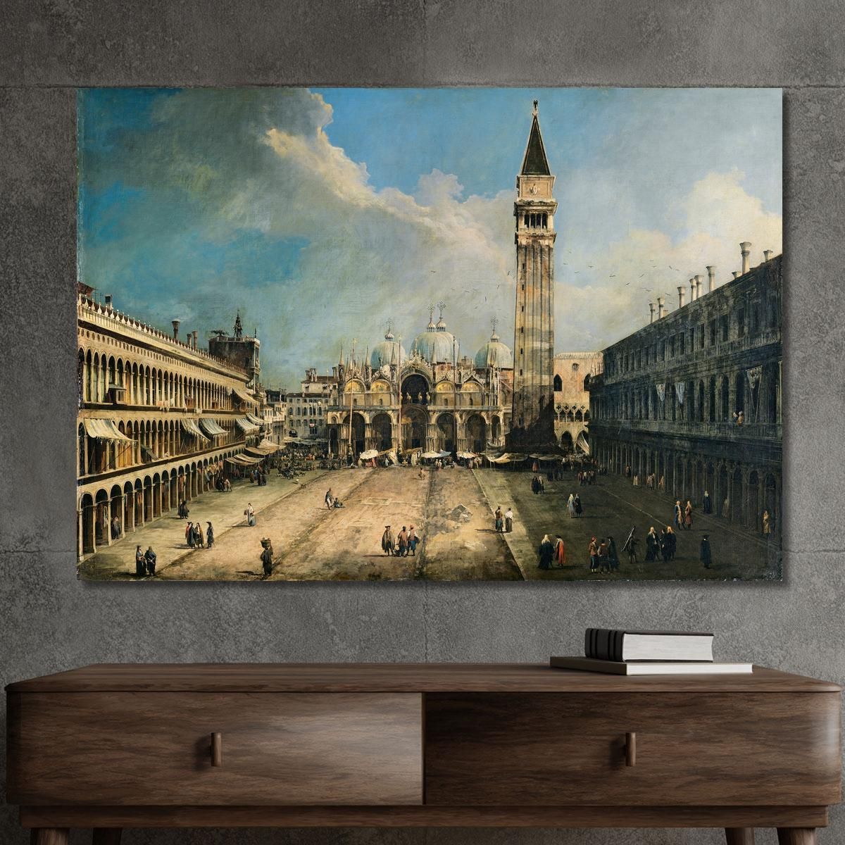 The Piazza San Marco In Venice Canaletto cnl51 canvas print 