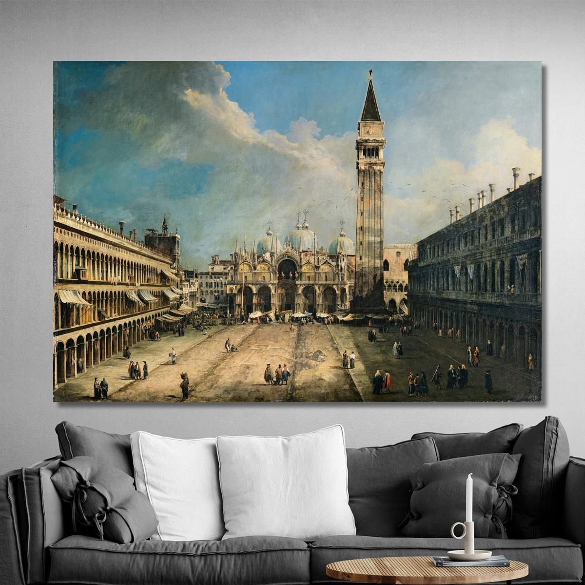 The Piazza San Marco In Venice Canaletto cnl51 canvas print 