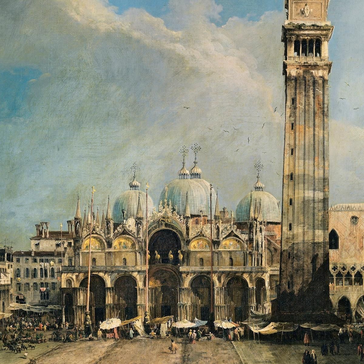 The Piazza San Marco In Venice Canaletto cnl51 canvas print