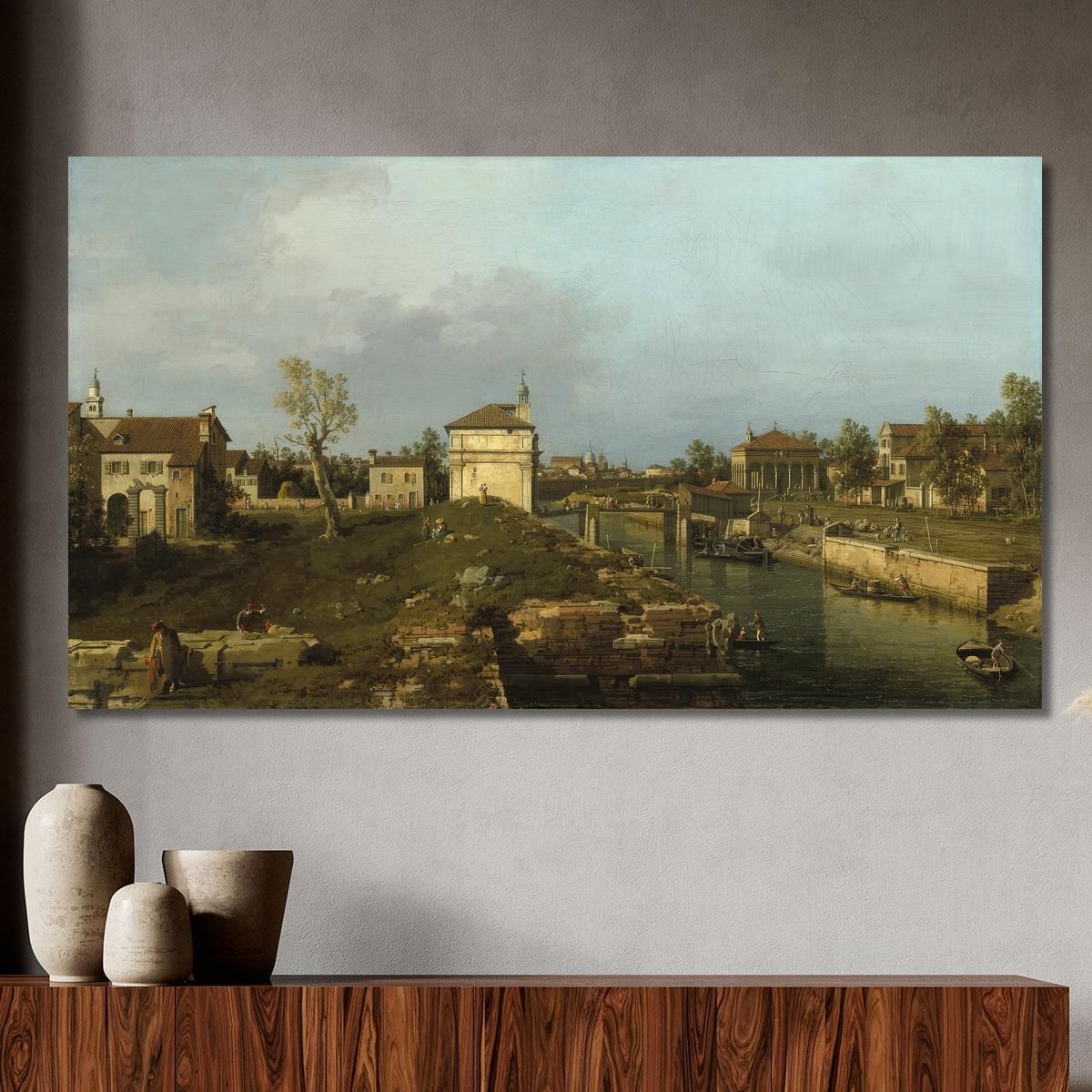 The Porta Portello Padua Canaletto cnl53 canvas print 