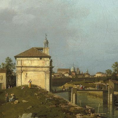 The Porta Portello Padua Canaletto cnl53 canvas print