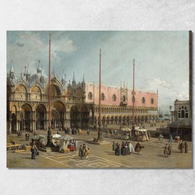 The Square Of Saint Mark'S Venice Canaletto cnl54 canvas print 