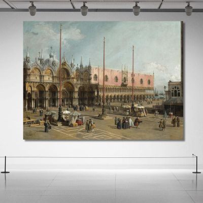 The Square Of Saint Mark'S Venice Canaletto cnl54 canvas print 