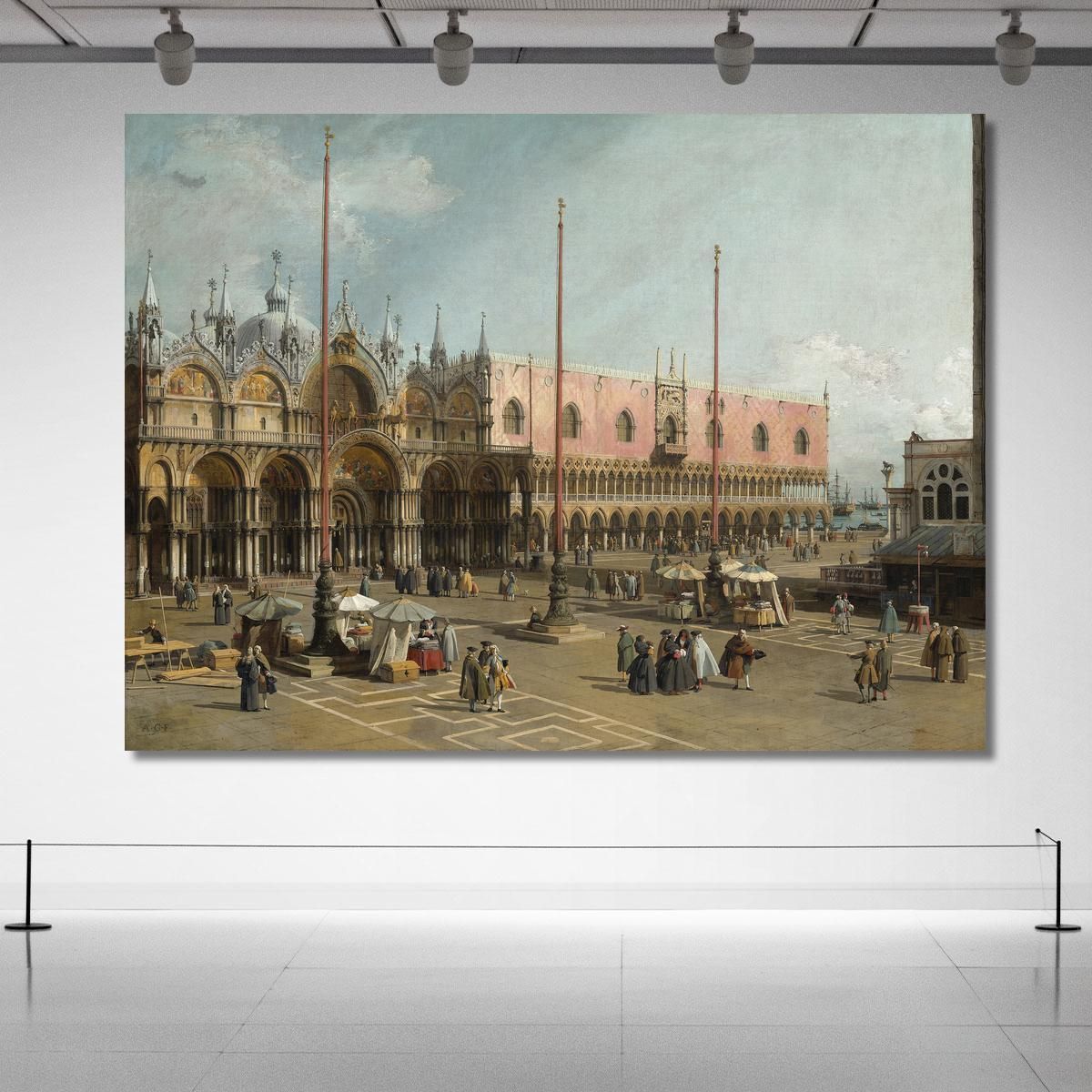 The Square Of Saint Mark'S Venice Canaletto cnl54 canvas print 