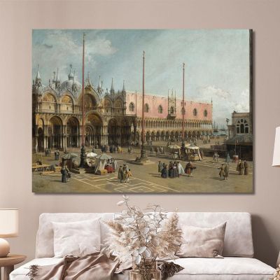 The Square Of Saint Mark'S Venice Canaletto cnl54 canvas print 