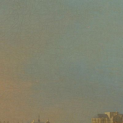 The Thames From The Terrace Of Somerset House Looking Toward Westminster Canaletto cnl55 canvas print