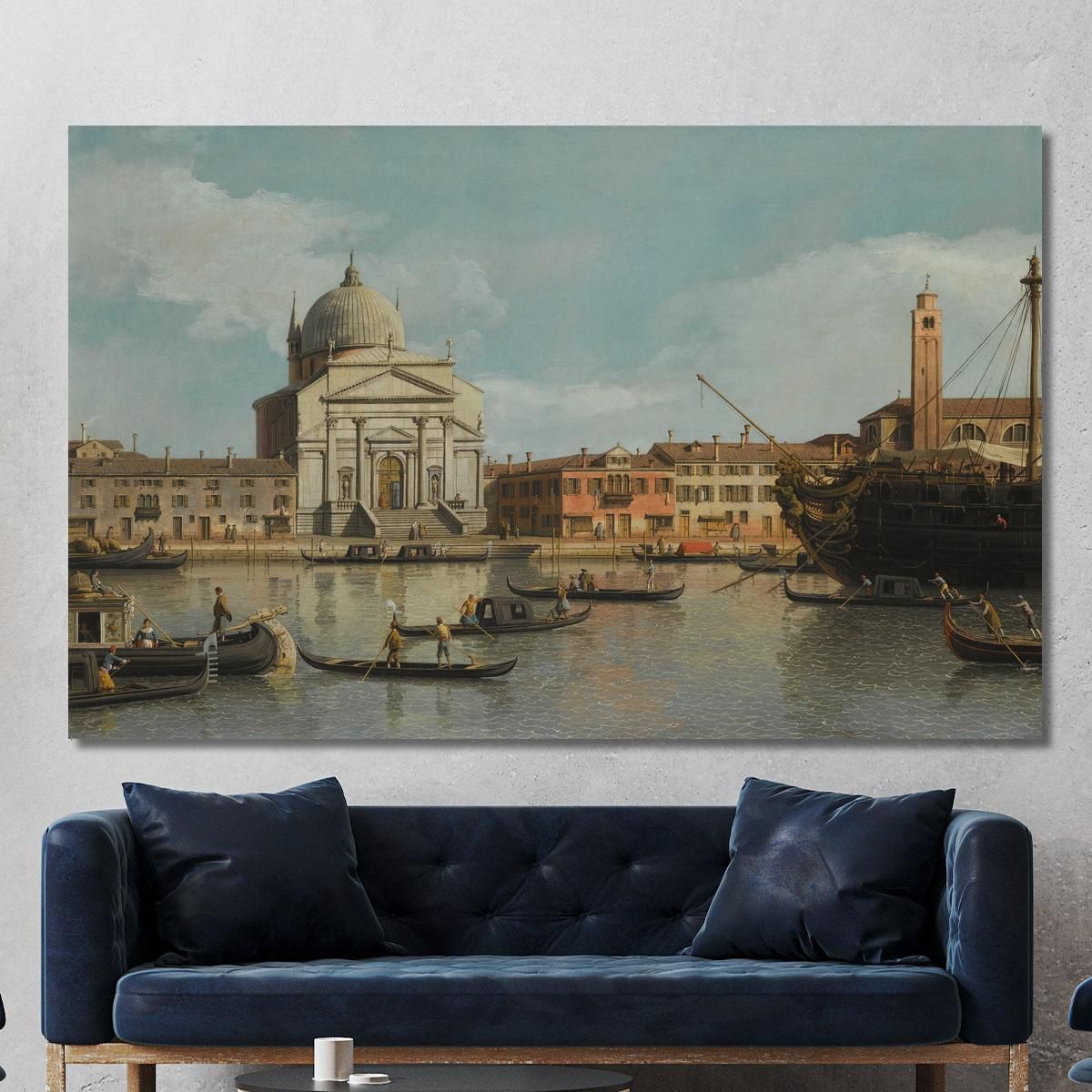 A View Of The Churches Of The Redentore And San Giacomo Canaletto cnl56 canvas print 