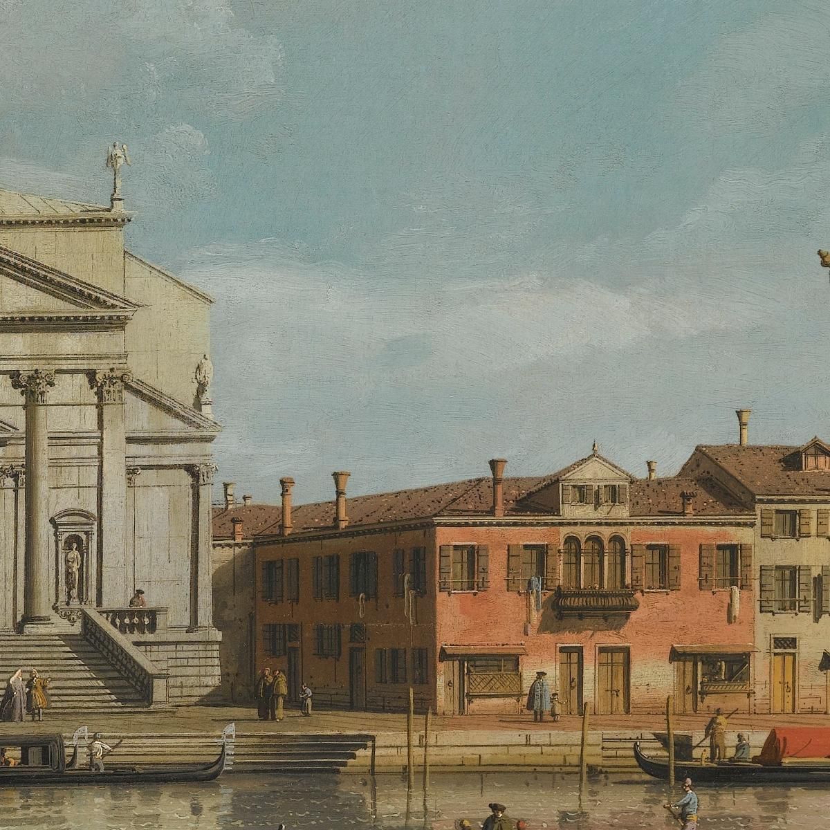 A View Of The Churches Of The Redentore And San Giacomo Canaletto cnl56 canvas print