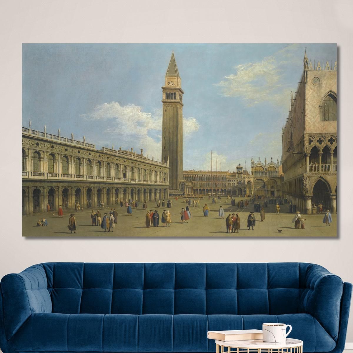 Venice A View Of The Piazzetta Looking North Canaletto cnl58 canvas print 