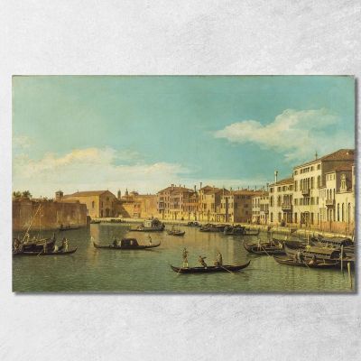 Venice The Santa Chiara Canal Canaletto cnl61 canvas print 