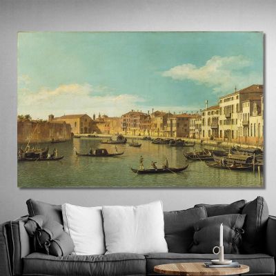 Venice The Santa Chiara Canal Canaletto cnl61 canvas print 