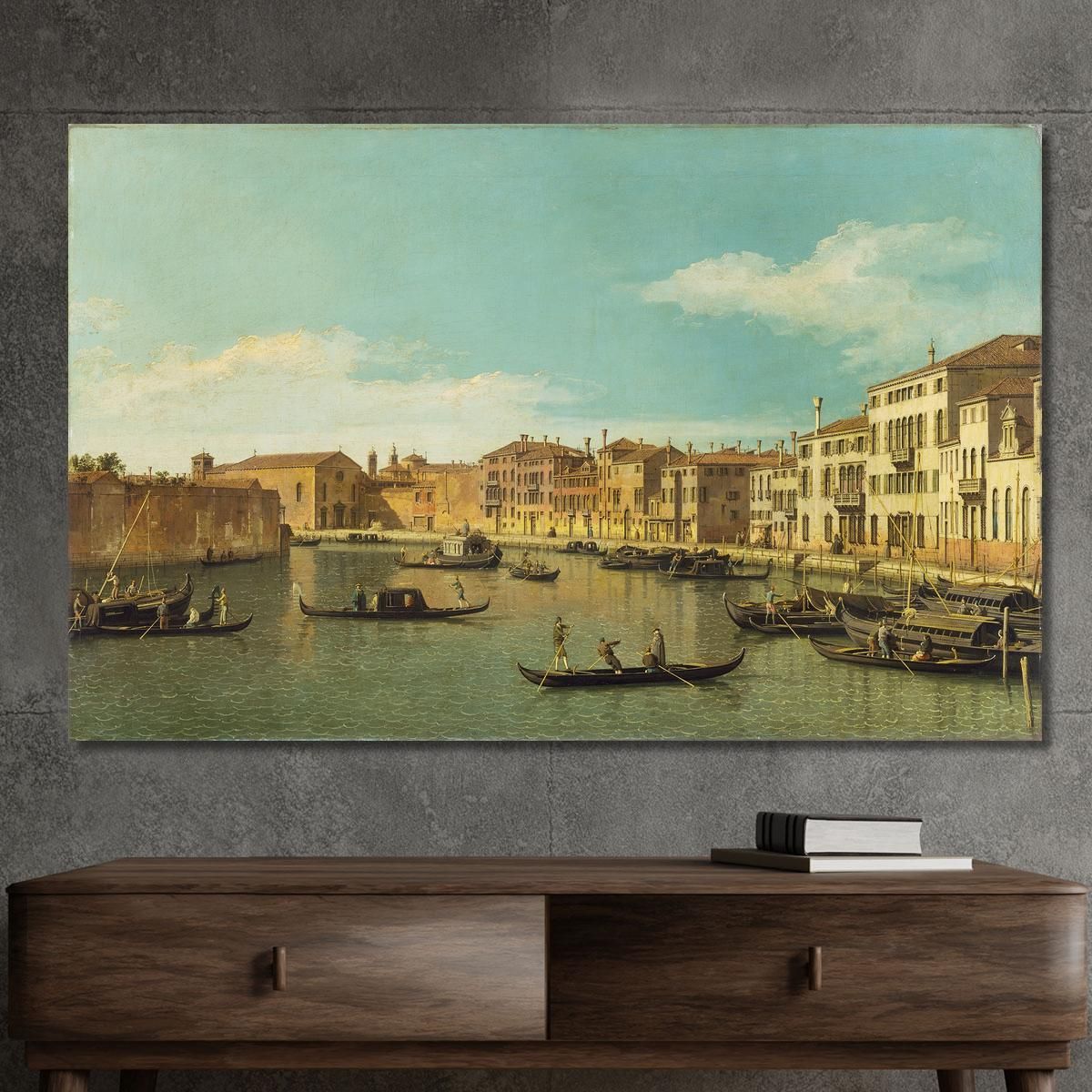 Venice The Santa Chiara Canal Canaletto cnl61 canvas print 