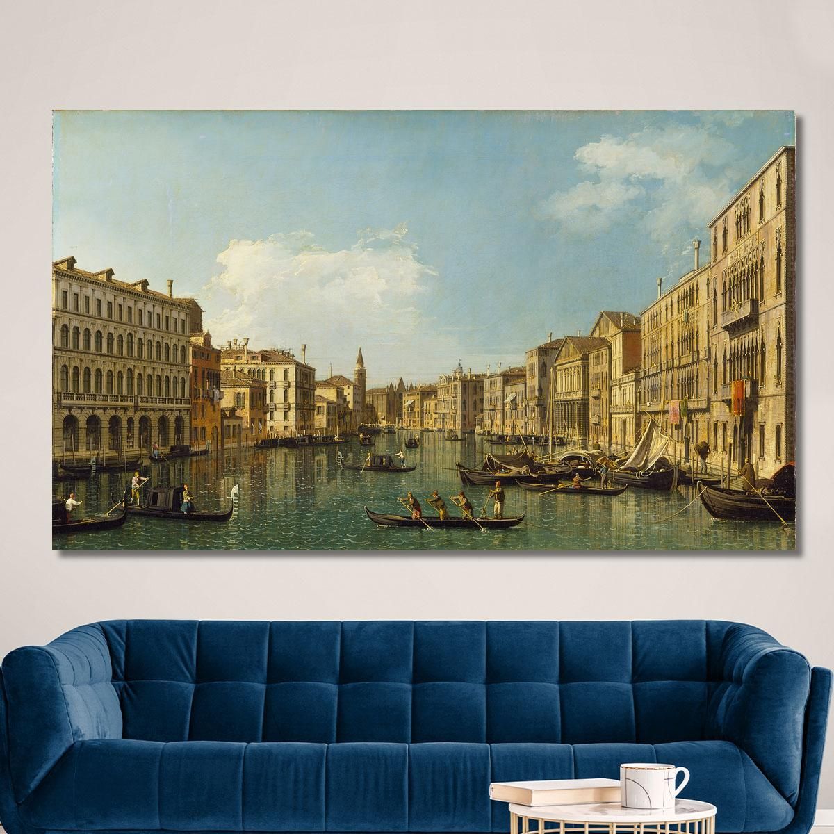 Venice The Grand Canal From The Palazzo Foscari To The Carità Canaletto cnl64 canvas print 