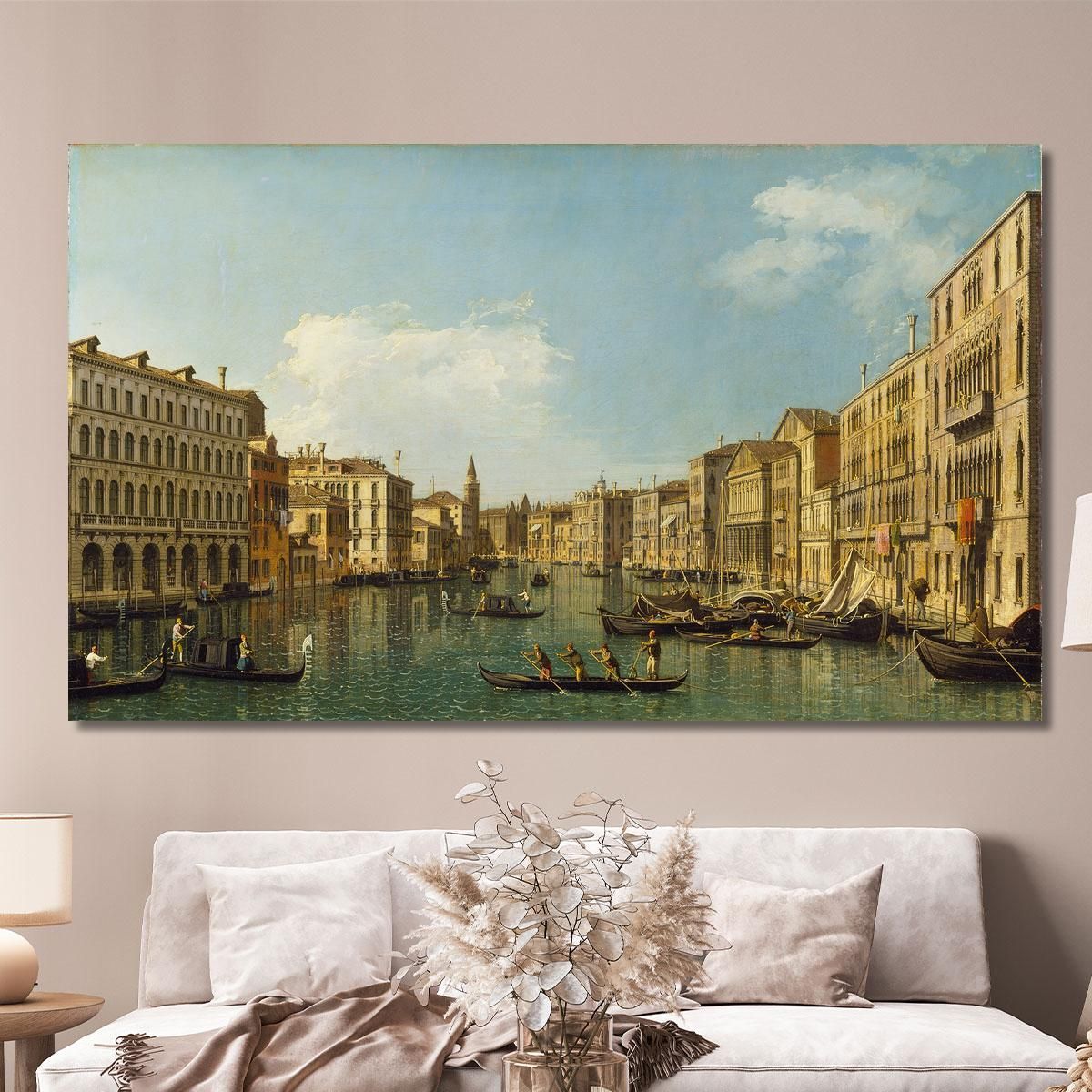 Venice The Grand Canal From The Palazzo Foscari To The Carità Canaletto cnl64 canvas print 