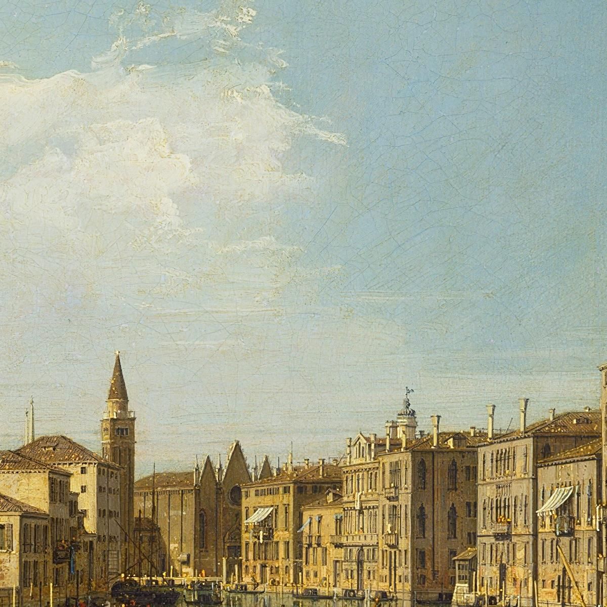 Venice The Grand Canal From The Palazzo Foscari To The Carità Canaletto cnl64 canvas print