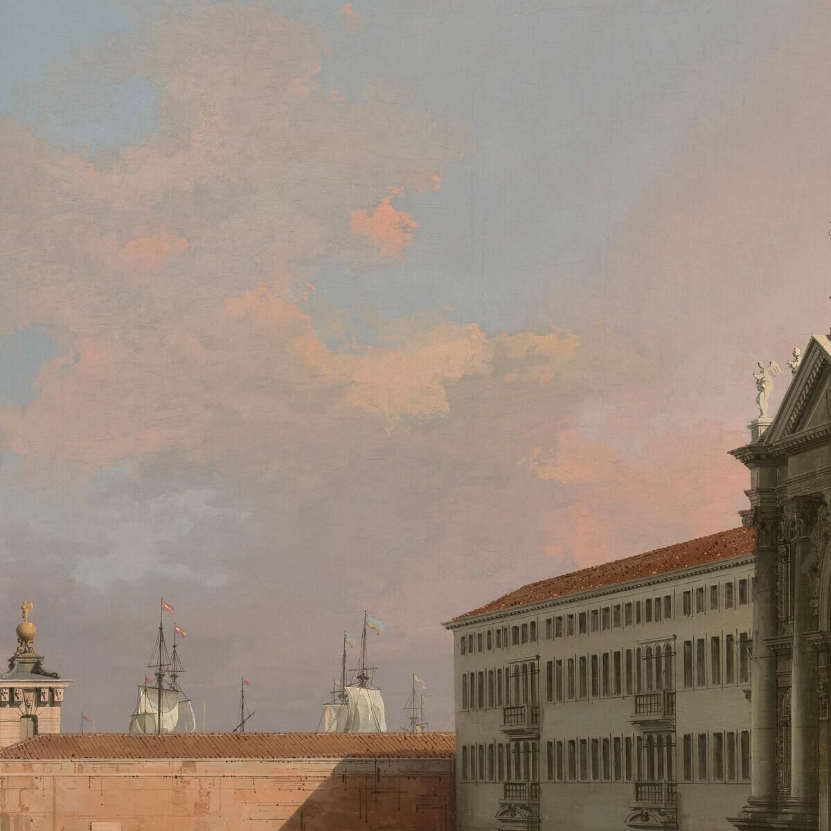 Venice The Grand Canal Looking East With Santa Maria Della Salute Canaletto cnl65 canvas print