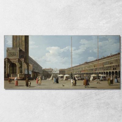 Venice The Molo With Santa Maria Della Salute Canaletto cnl67 canvas print 