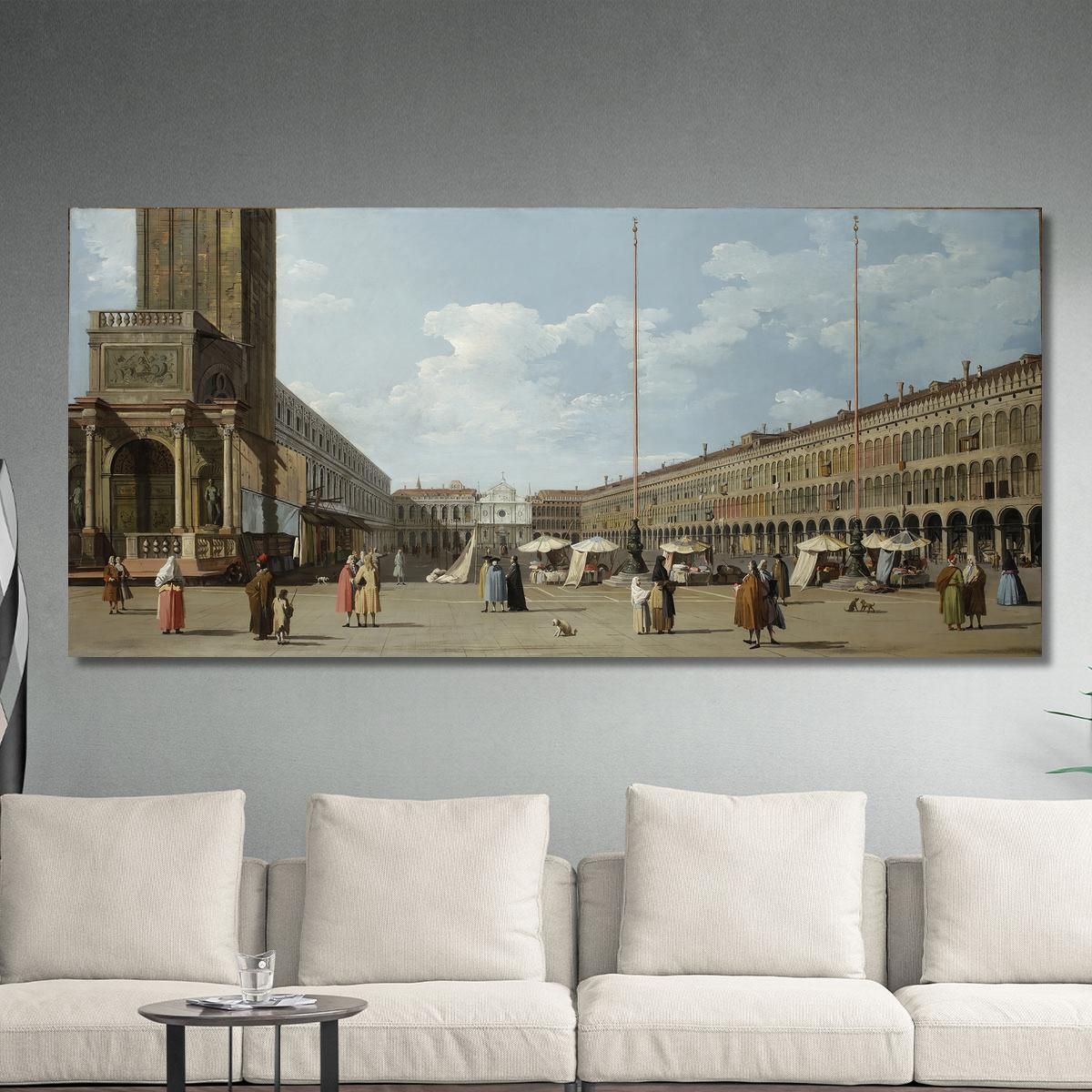 Venice The Molo With Santa Maria Della Salute Canaletto cnl67 canvas print 