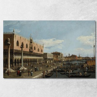 Venice The Riva Degli Schiavoni Canaletto cnl69 canvas print 