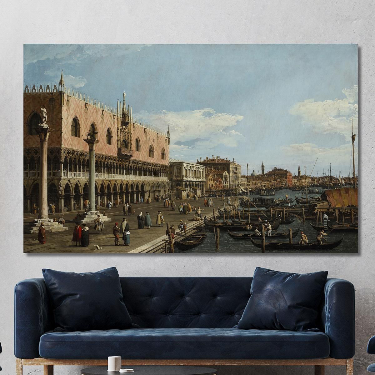 Venice The Riva Degli Schiavoni Canaletto cnl69 canvas print 