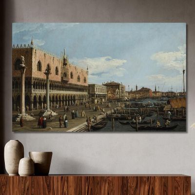 Venice The Riva Degli Schiavoni Canaletto cnl69 canvas print 