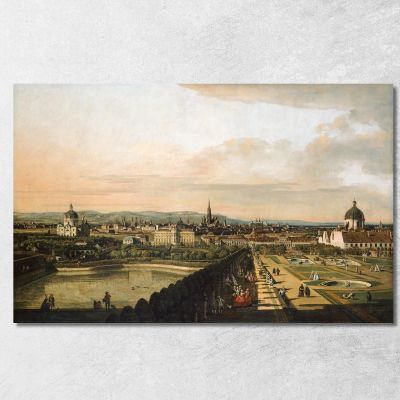 Vienna Viewed From The Belvedere Palace Canaletto cnl70 canvas print 