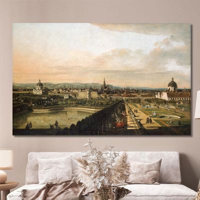 Vienna Viewed From The Belvedere Palace Canaletto cnl70 canvas print 