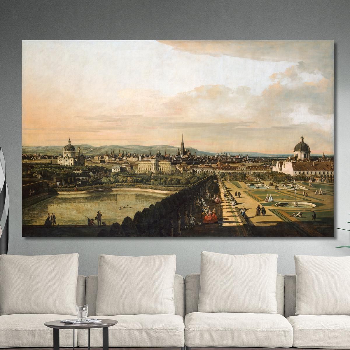 Vienna Viewed From The Belvedere Palace Canaletto cnl70 canvas print 