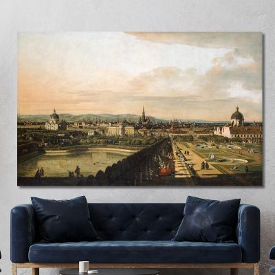 Vienna Viewed From The Belvedere Palace Canaletto cnl70 canvas print 