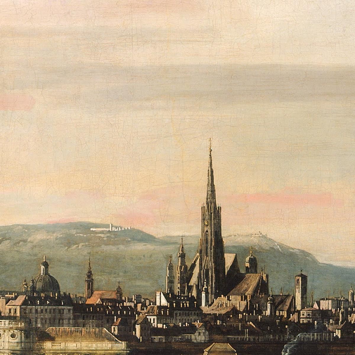 Vienna Viewed From The Belvedere Palace Canaletto cnl70 canvas print