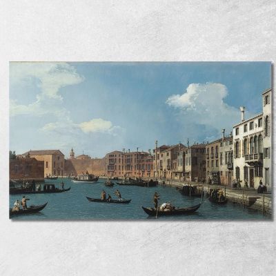 View Of The Santa Chiara Canal In Venice Canaletto cnl76 canvas print 