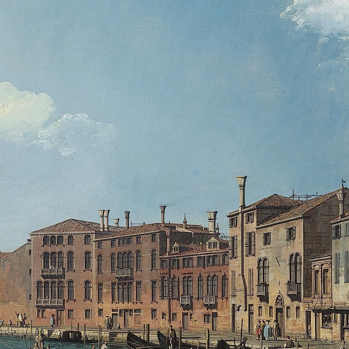 View Of The Santa Chiara Canal In Venice Canaletto cnl76 canvas print