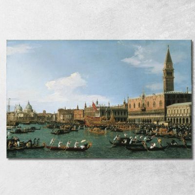 Return Of Il Bucintoro On Ascension Day Canaletto cnl78 canvas print 