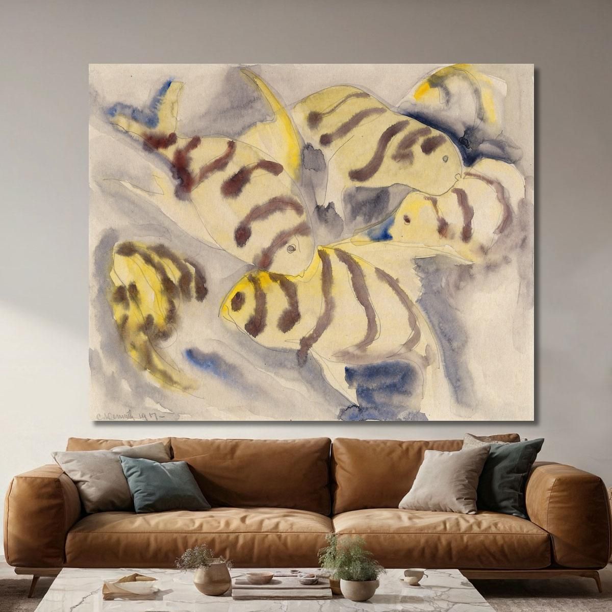 Fish Series No. 3 Charles Demuth cdm15 canvas print 