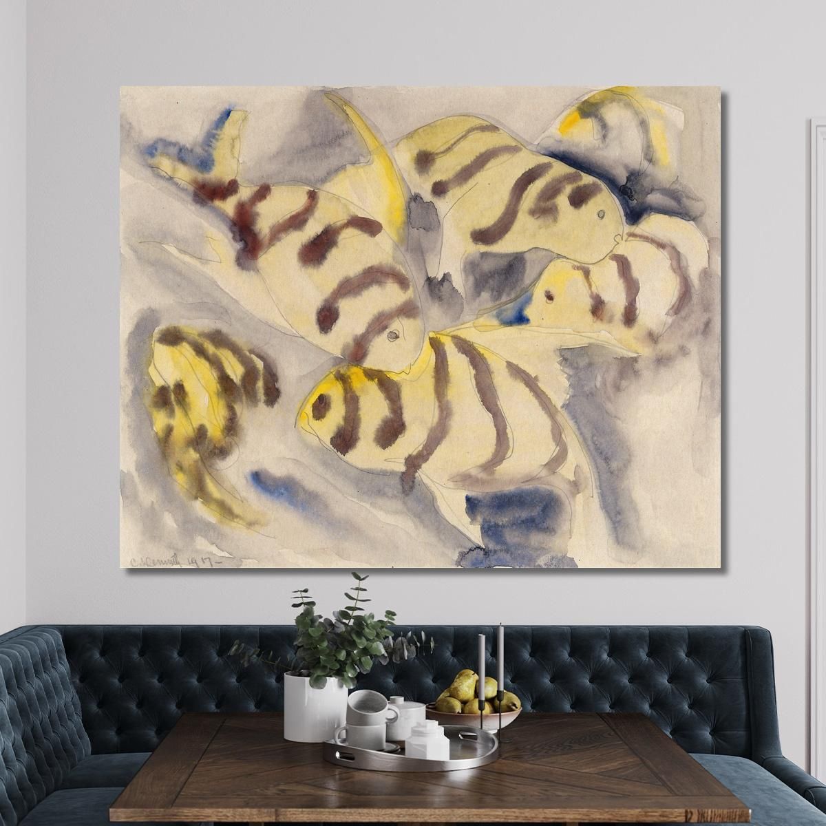 Fish Series No. 3 Charles Demuth cdm15 canvas print 