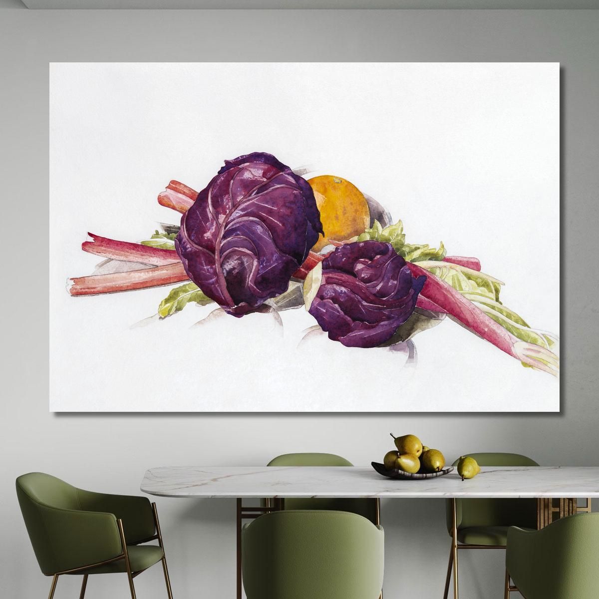 Red Cabbages Rhubarb And Orange Charles Demuth, cdm41 canvas print