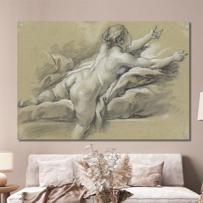 A Nude Woman Reaching To The Right François Boucher fbc1 canvas print 