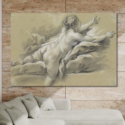 A Nude Woman Reaching To The Right François Boucher fbc1 canvas print 