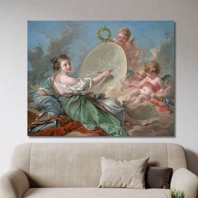 Allegory Of Painting François Boucher fbc8 canvas print 